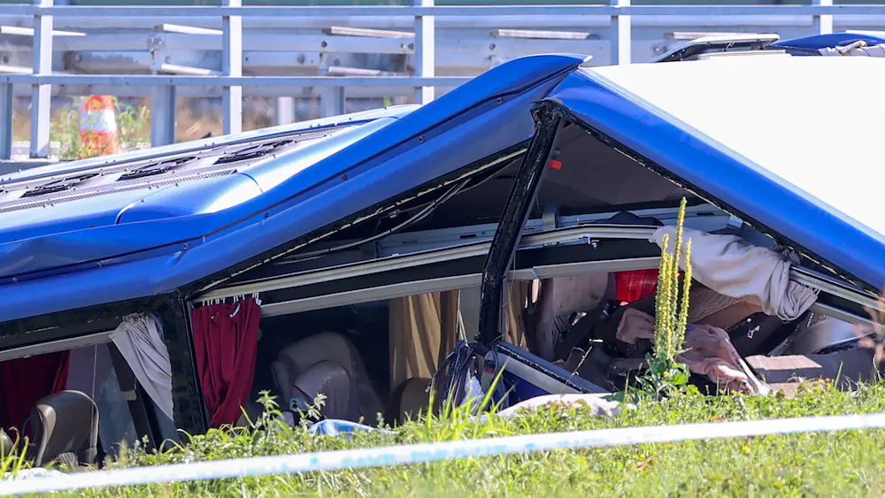 ხორვატიაში ავტობუსი თხრილში გადავარდა, დაიღუპა 12 მგზავრი [video]