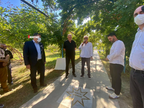 რუსთავში ოთარ ხმელიძეს ვარსკვლავი გაუხსნეს [photo]