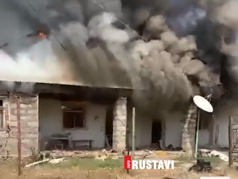 ხანძრის დროს სახლი დაიწვა