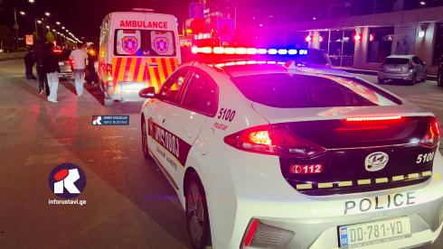 რუსთავში ავტოსაგზაო შემთხვევა მოხდა [Video]