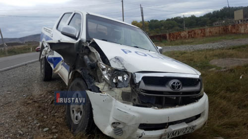 ავარია გაჩიანის გზაზე (ვიდეო)