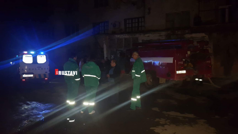 ხანძარი ნიკოლაძის ქუჩაზე