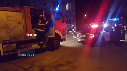 სახანძროს ეკიპაჟები დავით გარეჯის ქუჩაზე