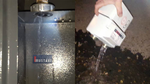 გაზის მილში წყლის მილი - უკვე მეორე შემთხვევა (ვიდეო).