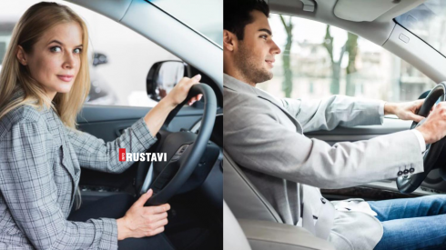 ქალი და კაცი მძღოლების რაოდენობა რუსთავში