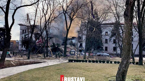 "მარიუპოლის თეატრის თავშესაფარმა გაუძლო"