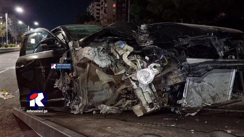 ავტოსაგზაო შემთხვევა რუსთავში [video]