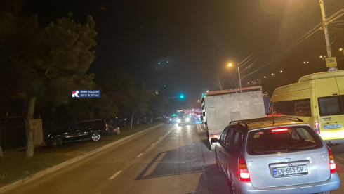 საცობი რუსთავი-თბილისის მაგისტრალზე