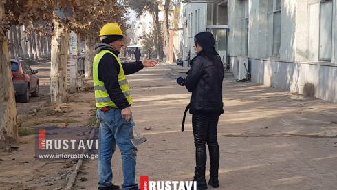 რუსთავში სიმაღლიდან 2 მუშა ჩამოვარდა [video]