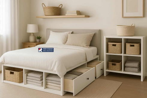 როგორ შევქმნათ საძინებელ ოთახში დამატებითი სათავსოები