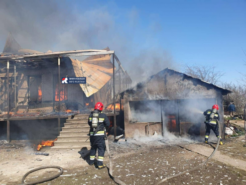 ხანძრის დროს სახლი დაიწვა
