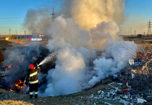 ხანძარი რუსთავში [video]