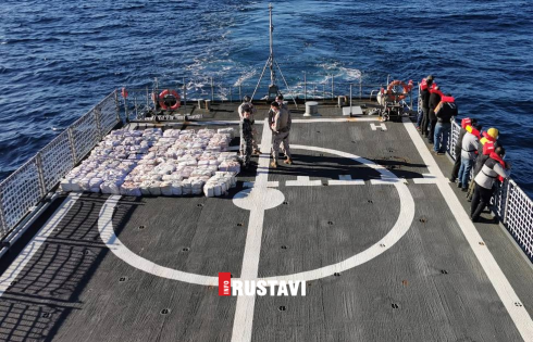 გემზე, რომელზეც ქართველებიც იყვნენ, 3 ტონა კოკაინი აღმოაჩინეს [video]