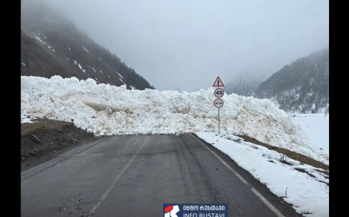 სოფელ კარკუჩის მისასვლელ საავტომობილო გზაზე, ზვავი ჩამოწვა