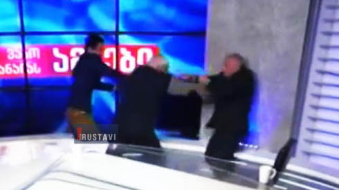 ჩხუბი პირდაპირ ეთერში (ვიდეო).