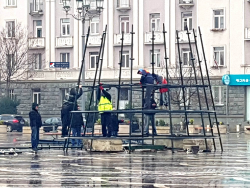 საახალწლო სამზადისი რუსთავში