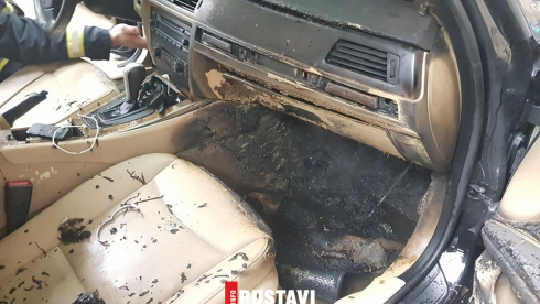 რუსთავში მანქანა დაიწვა [video]