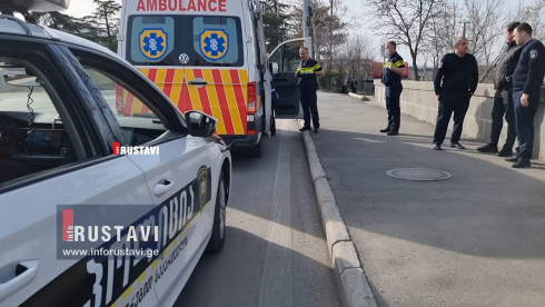 რუსთავში პატრულმა ქალი სიკვდილს გადაარჩინა [video]