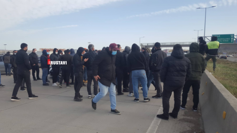 ვითარება რუსთავის ავტობანზე