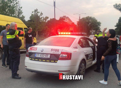 ხმაურიანი დაკავება რუსთავის ცენტრში [video]