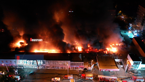ხანძარი ვარკეთილის ბაზრობაზე [video]